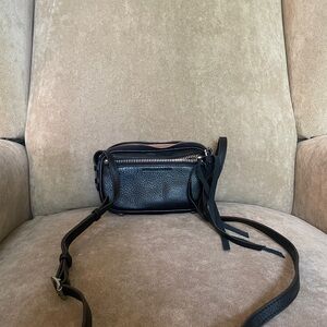 Black Leather Crossbody Bag